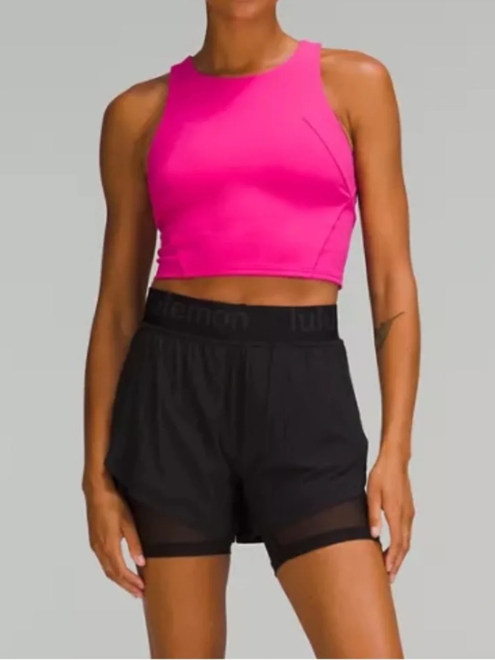 Lululemon Invigorate Train Tank Pink Flare 10